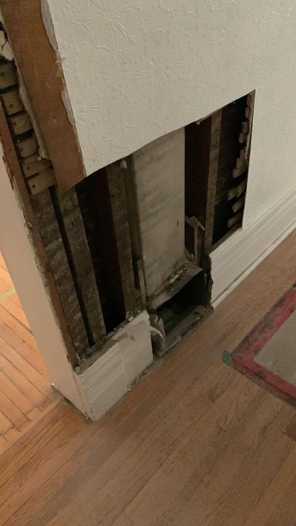 asbestos wrapped duct in home Toronto